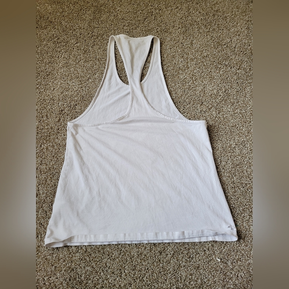 Gymshark Unisex Athletic White Tank Top - Picture 6 of 13